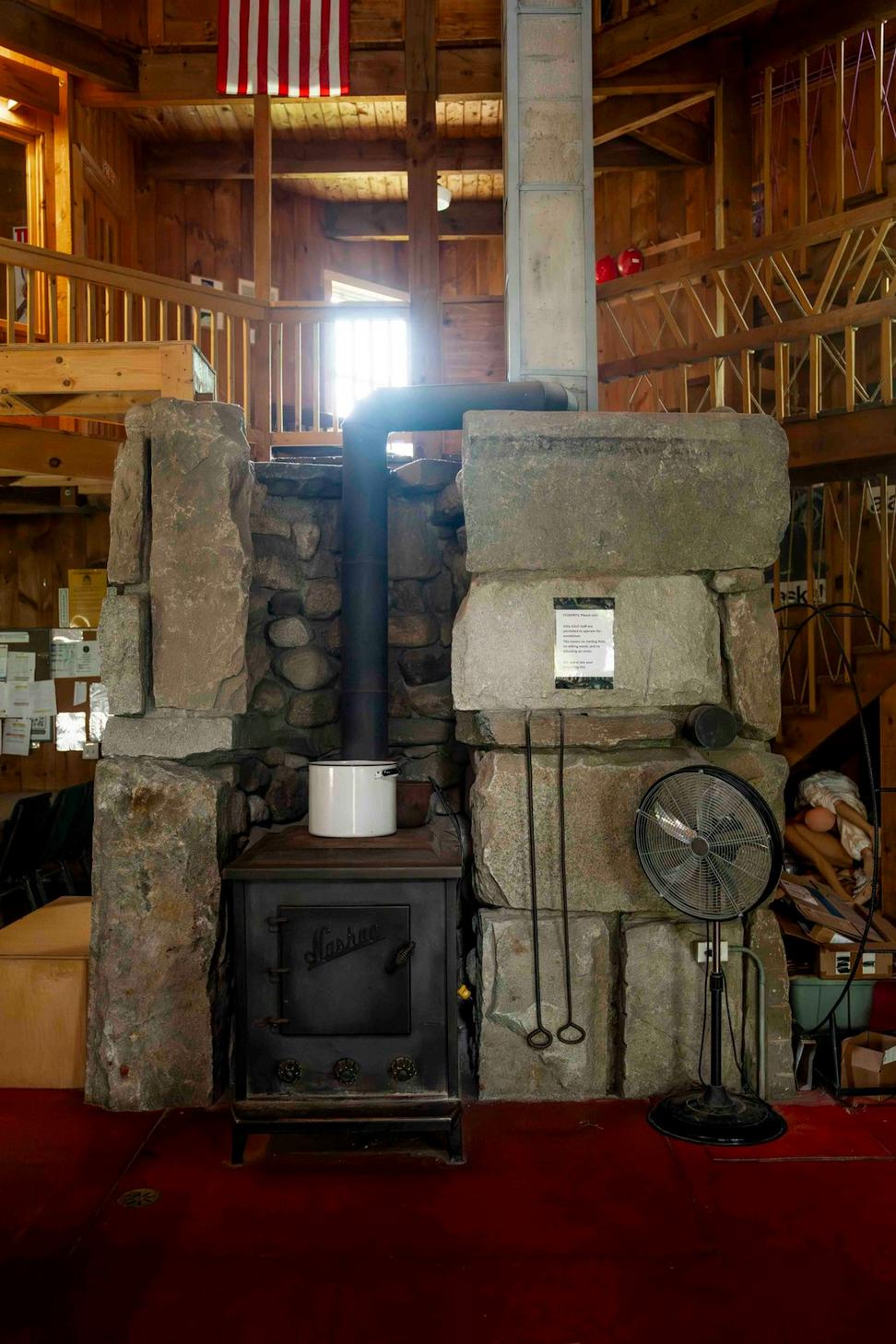 Tower fireplace