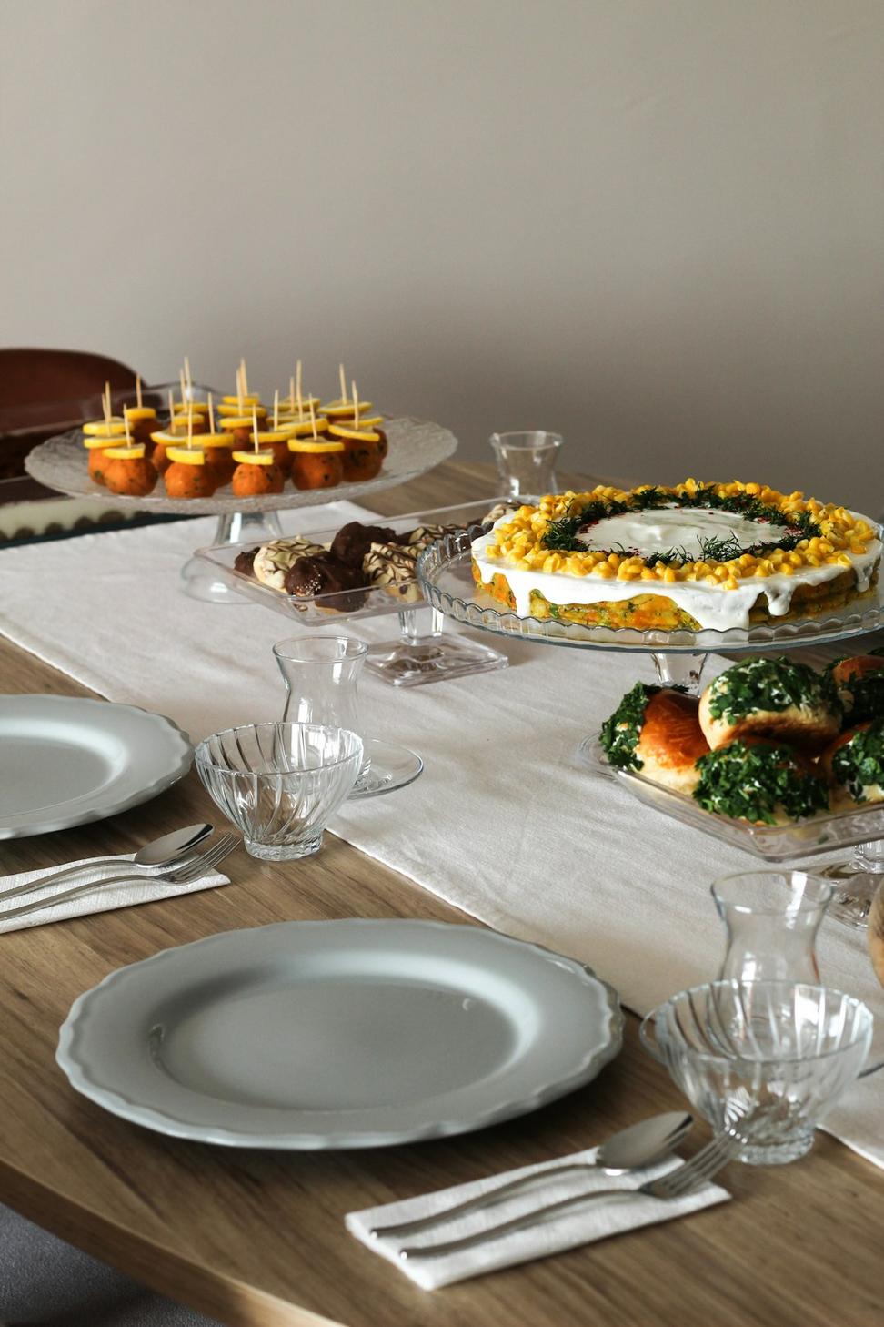 Medieval banquet spread